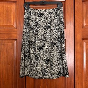 Black & White Floral Who What Wear Pencil Skirt